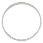 Sterling Silver 925 Women's Polished Solid Slip-On Bangle Bracelet