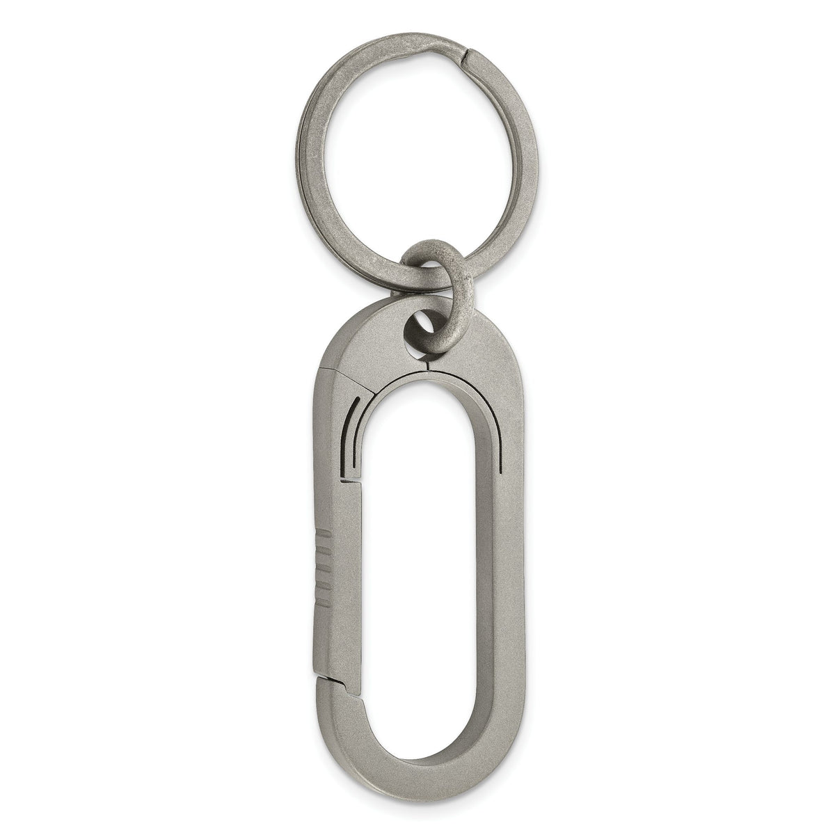 Chisel Titanium Brushed Carabiner Key Ring Main image