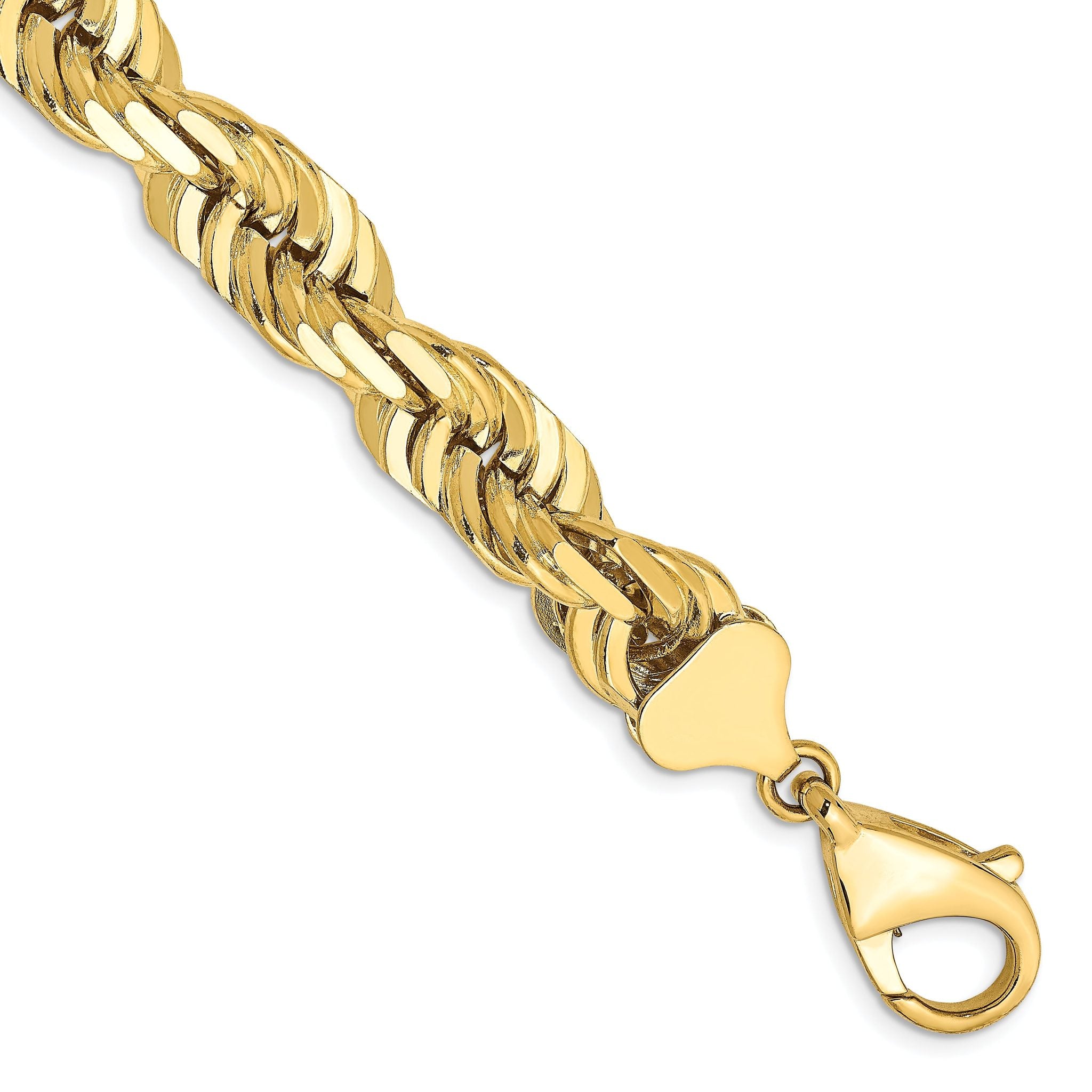 10k 10mm Diamond-cut Rope Chain Main image