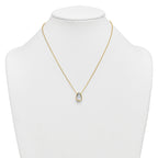 14k 3 carat Certified Lab Grown Diamond VS+ F+ Pear Complete 18 inch Bezel Set Solitaire Necklace