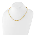 14K Polished Flat Oval Link Bracelet
