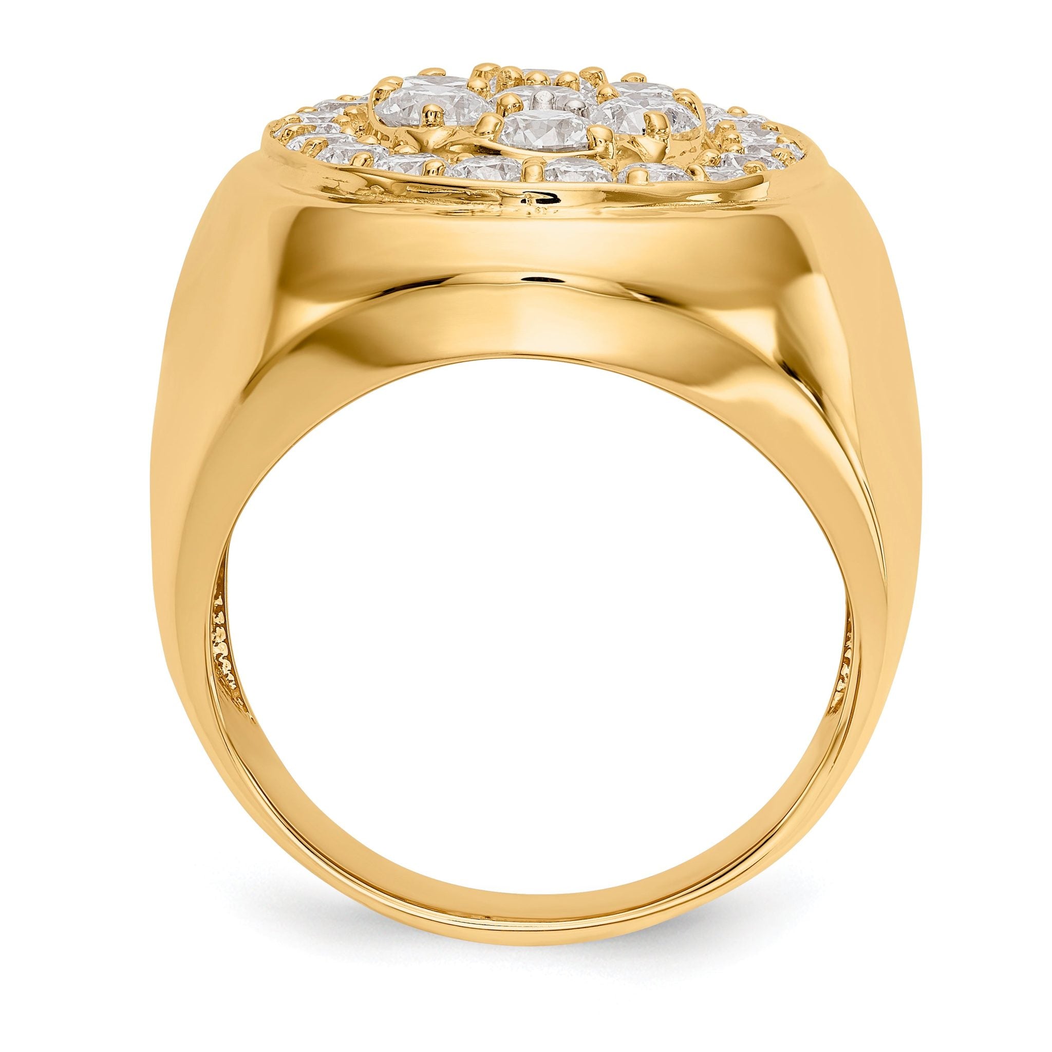 14K A Diamond men's ring Secondary image