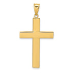 14K Gold Hollow Cross Pendant with Polished Finish  Elegant and Timeless Design by Sophia Jewelers