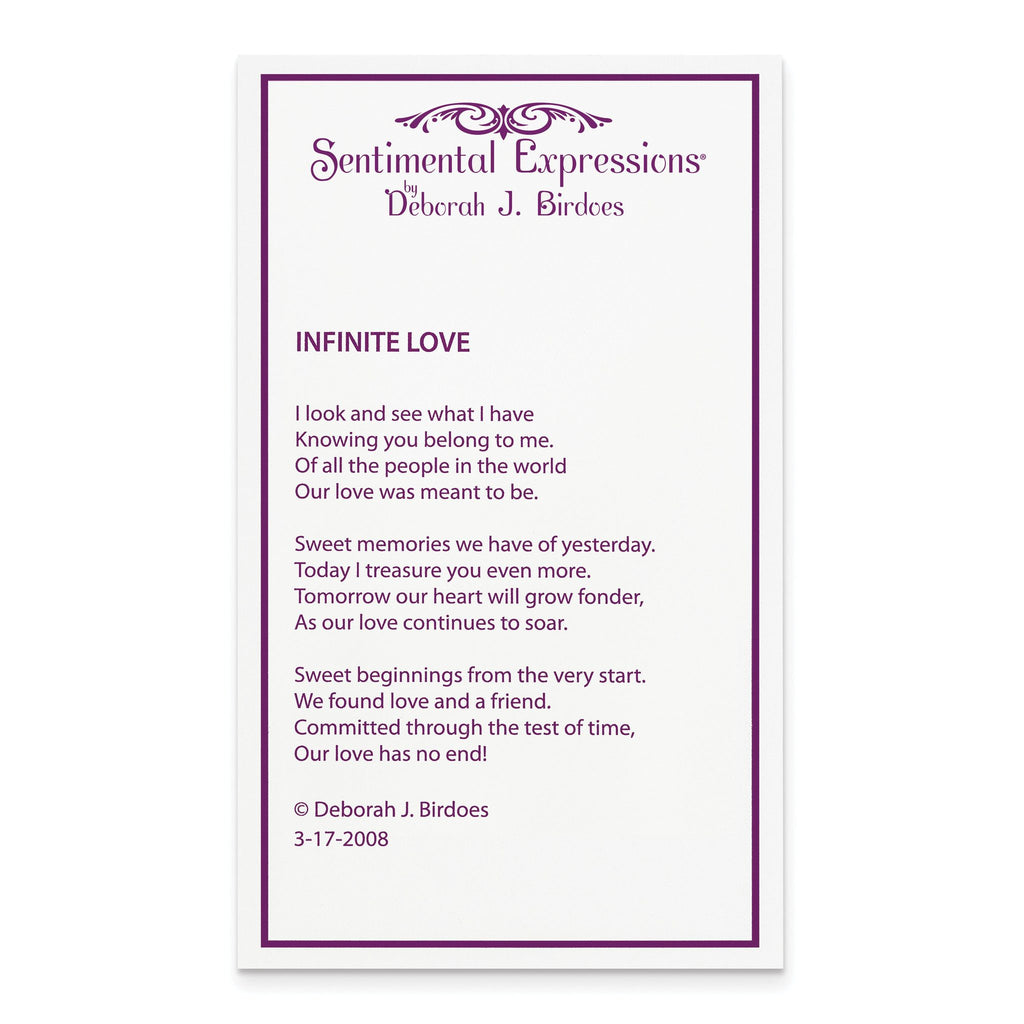 Sentimental Expressions Sterling Silver Rhodium-plated Polished Infinite Love 18in Necklace