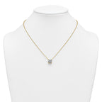 14k 4 carat Certified Lab Grown Diamond VS+ F+ Round Complete Four Prong 18 inch Solitaire Necklace
