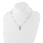 Sophia Jewelers Sterling Silver CZ Polished Fancy Necklace for Women