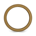 Bronze Metallic Silicone Domed Band Ring with 8.7mm Width in a Sleek, Resilient Design