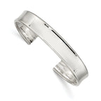 Sophia Jewelers Women's 925 Sterling Silver Polished 10mm Cuff Bracelet