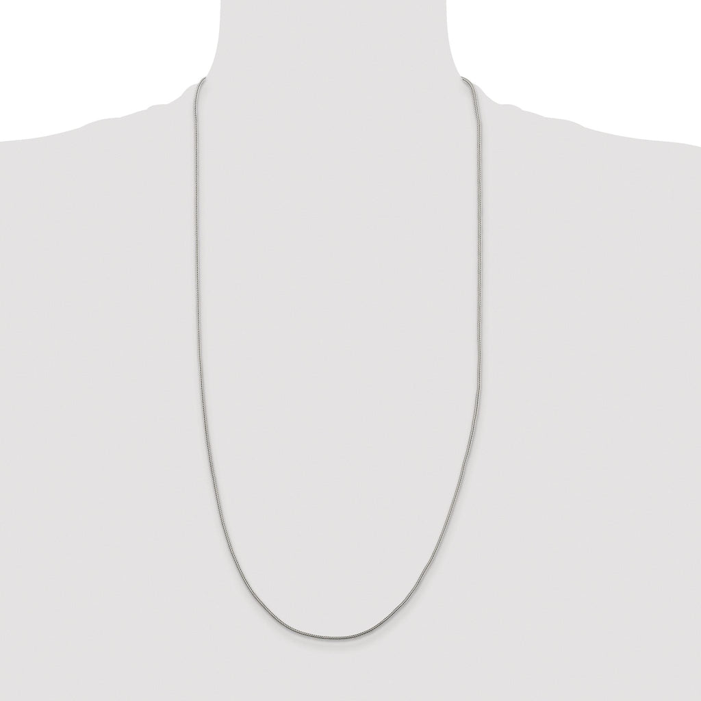 Diamond-Cut Round Franco Chain in Sterling Silver