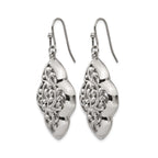 Stainless Steel Polished Drop Dangle Earrings for Women