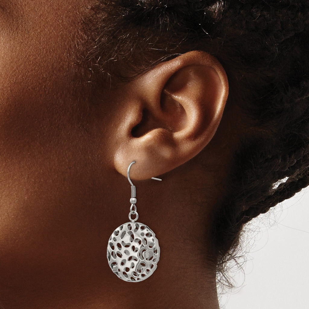 Stainless Steel Polished Drop Dangle Earrings for Women