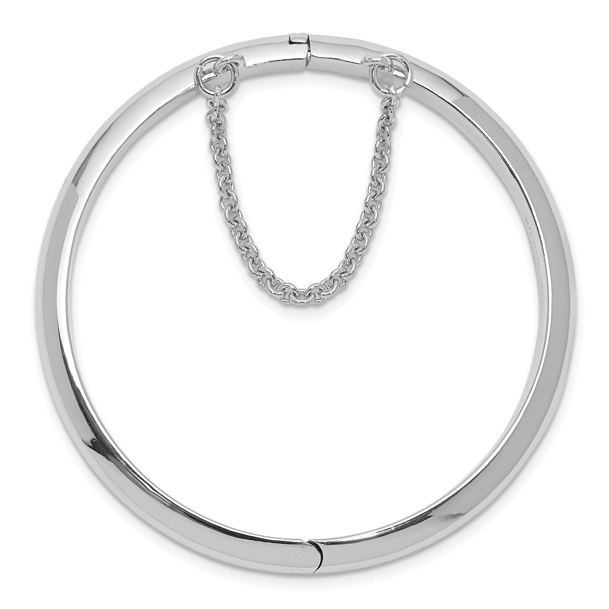 Sophia Jewelers Sterling Silver Child's Bangle with Safety Clasp Secondary image