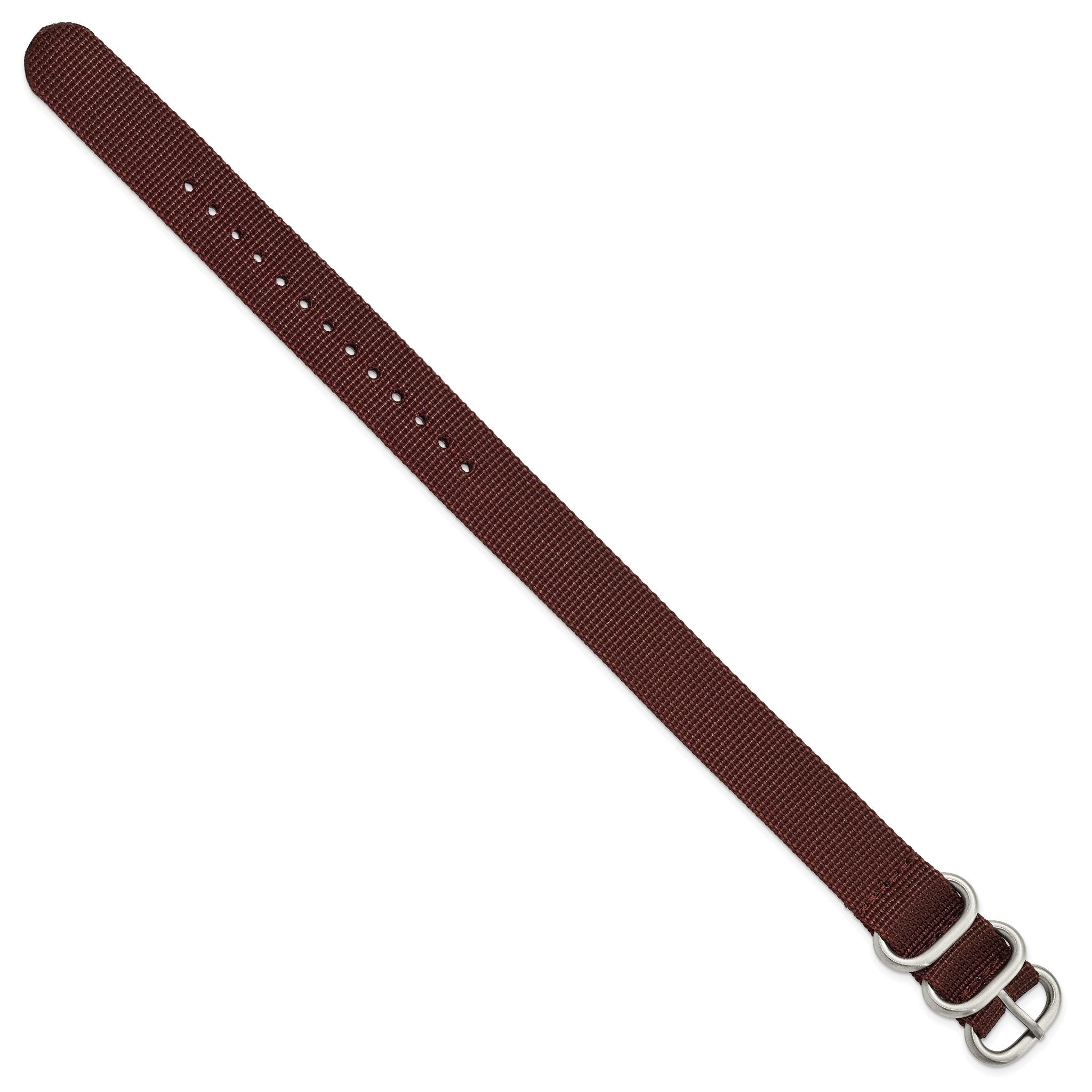 Military Ballistic Watch Band in Brown G10 Nylon, 24mm Secondary image