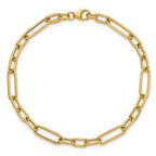 14K Polished Fancy Link Bracelet