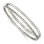 Stainless Steel Polished 9.25mm Hinged Bangle Bracelet for Women