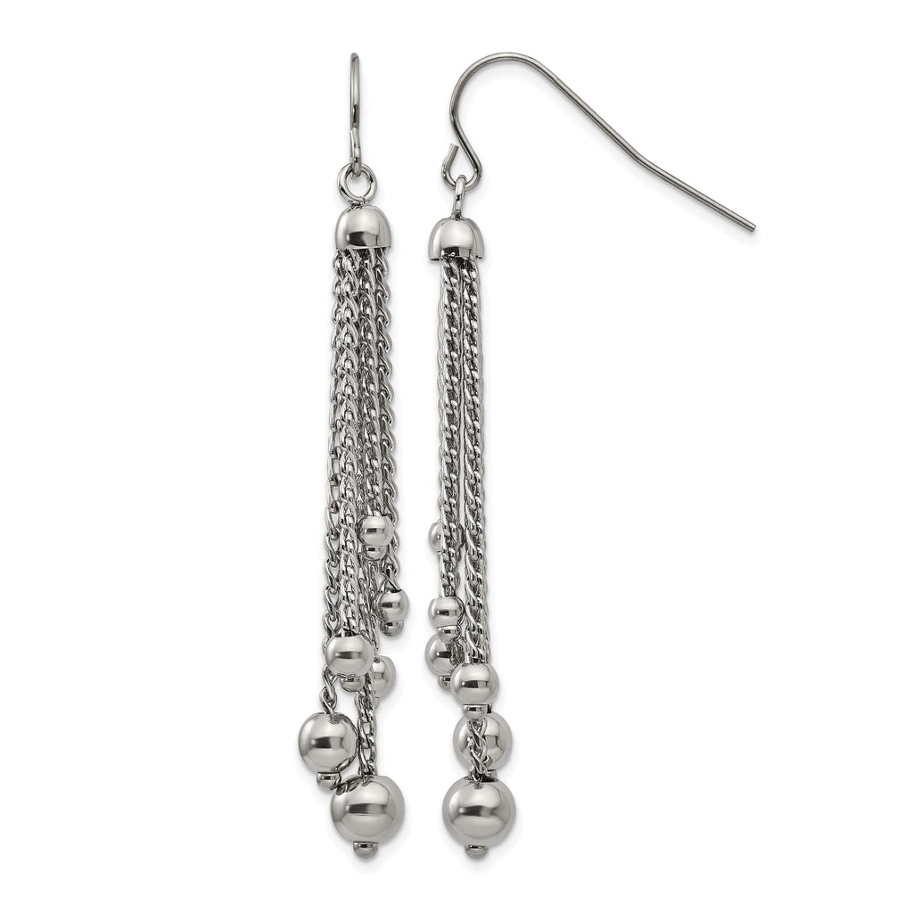 Stainless Steel Polished Drop Dangle Earrings for Women