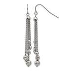 Stainless Steel Polished Drop Dangle Earrings for Women