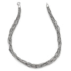 Sophia Jewelers Sterling Silver 925 Mesh Link Necklace Elegant Design