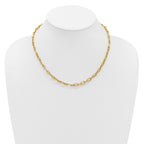 14K Polished and Twisted Fancy Toggle Necklace