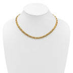14K Polished 6.5mm Fancy Link Necklace