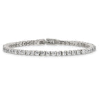 Stainless Steel Polished Cubic Zirconia Tennis Bracelet for Women