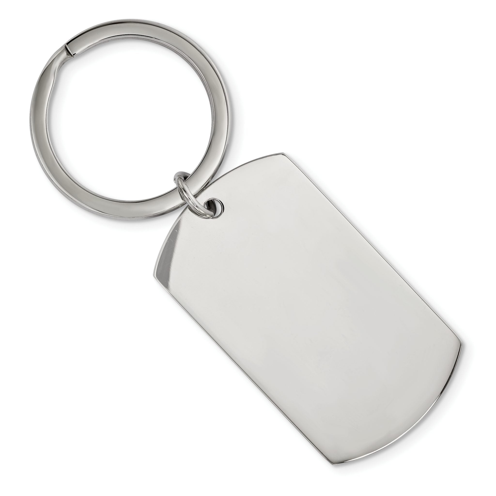 Chisel Stainless Steel Brushed and Polished 1.85mm Reversible Key Ring Main image