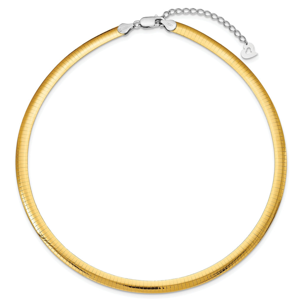 Sophia Jewelers 14K Gold-Plated Sterling Silver Reversible Cubetto Necklace