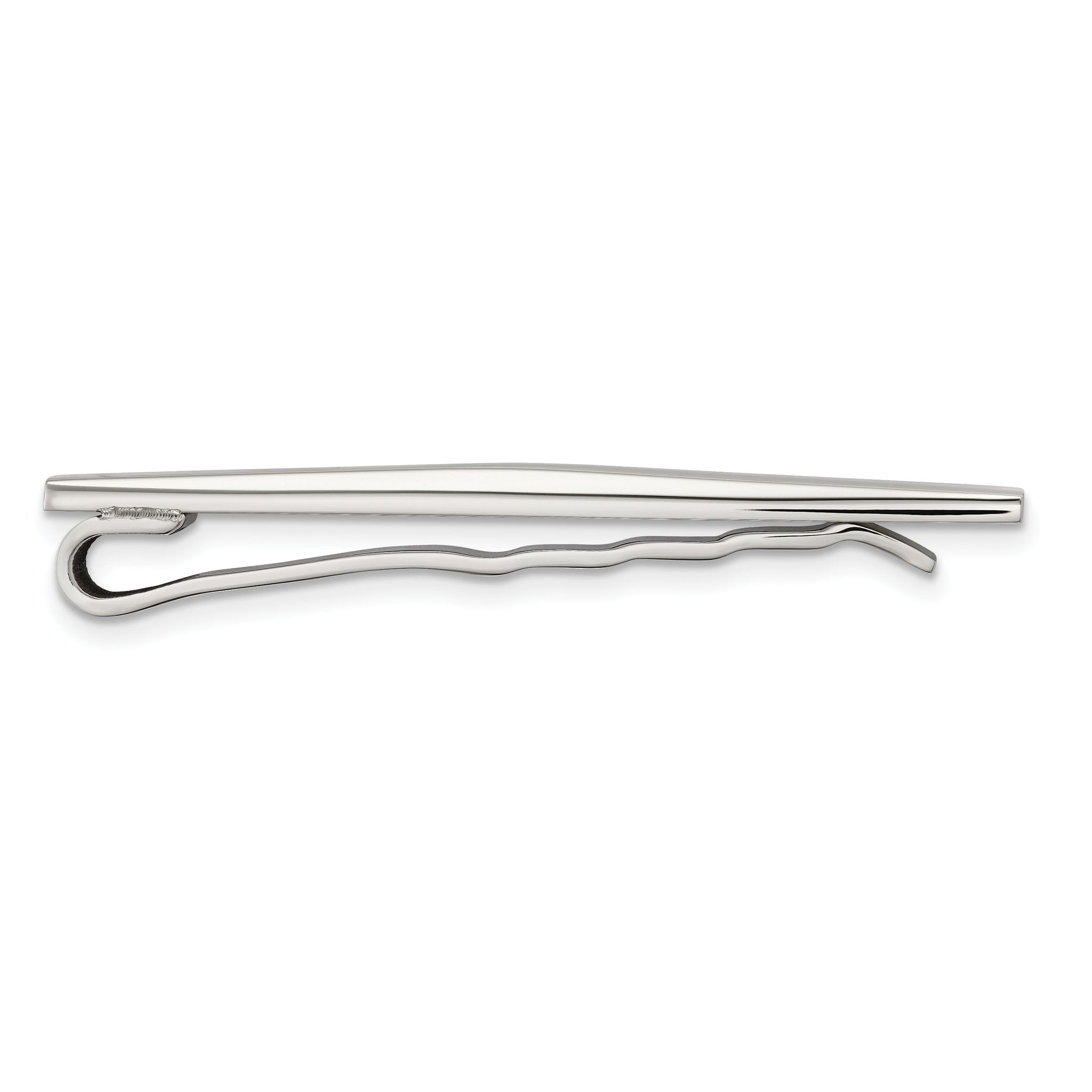 Sophia Jewelers Polished Engravable Stainless Steel Tie Bar Gift Ready