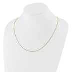 Sterling Silver Gold-plated Adjustable 1.3mm Box Chain