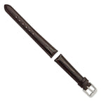 Teju Lizard Grain Leather Watch Band in Brown, 14mm