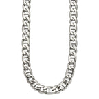 Sophia Jewelers Men's Polished Stainless Steel 24 Chain Necklace Gift-Ready