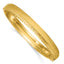 14k Polished Diamond-cut Textured 8.25mm Hinged Oval Bangle Bracelet