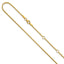 14 Karat 1.25mm Franco 18in+2in Adjustable Chain