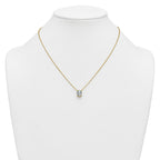 14k 3 carat Certified Lab Grown Diamond VS+ F+ Oval Complete Four Prong 18 inch Pendant Necklace