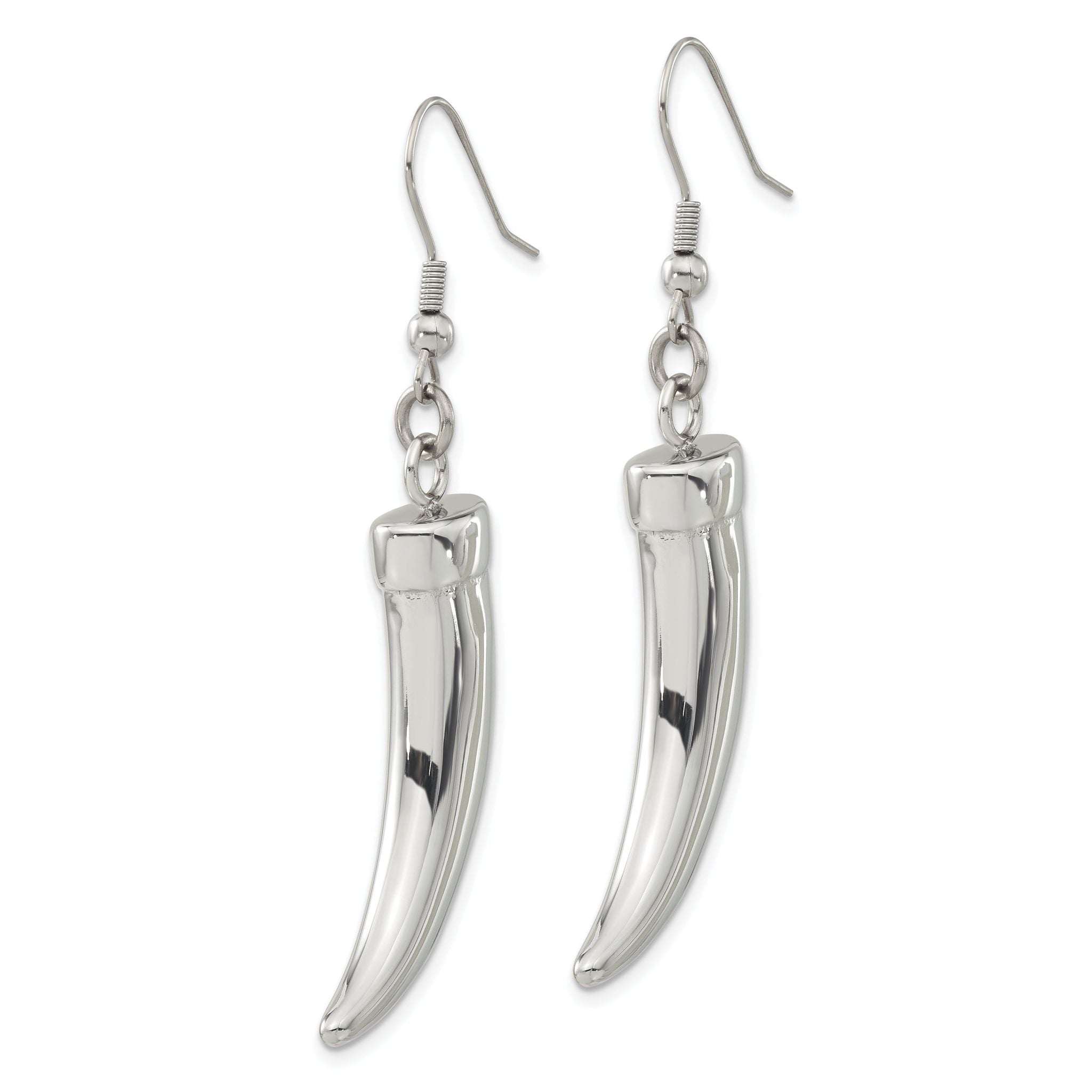 Stainless Steel Polished Drop Dangle Earrings for Women Secondary image