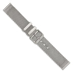 Two-Piece Mesh Watch Strap in Stainless Steel, 22mm