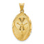 14K Gold Polished Corpus Pendant with Die-Struck Solid Design