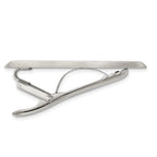 Men's Brushed Stainless Steel Tie Bar with Engravable Finish Gift Ready