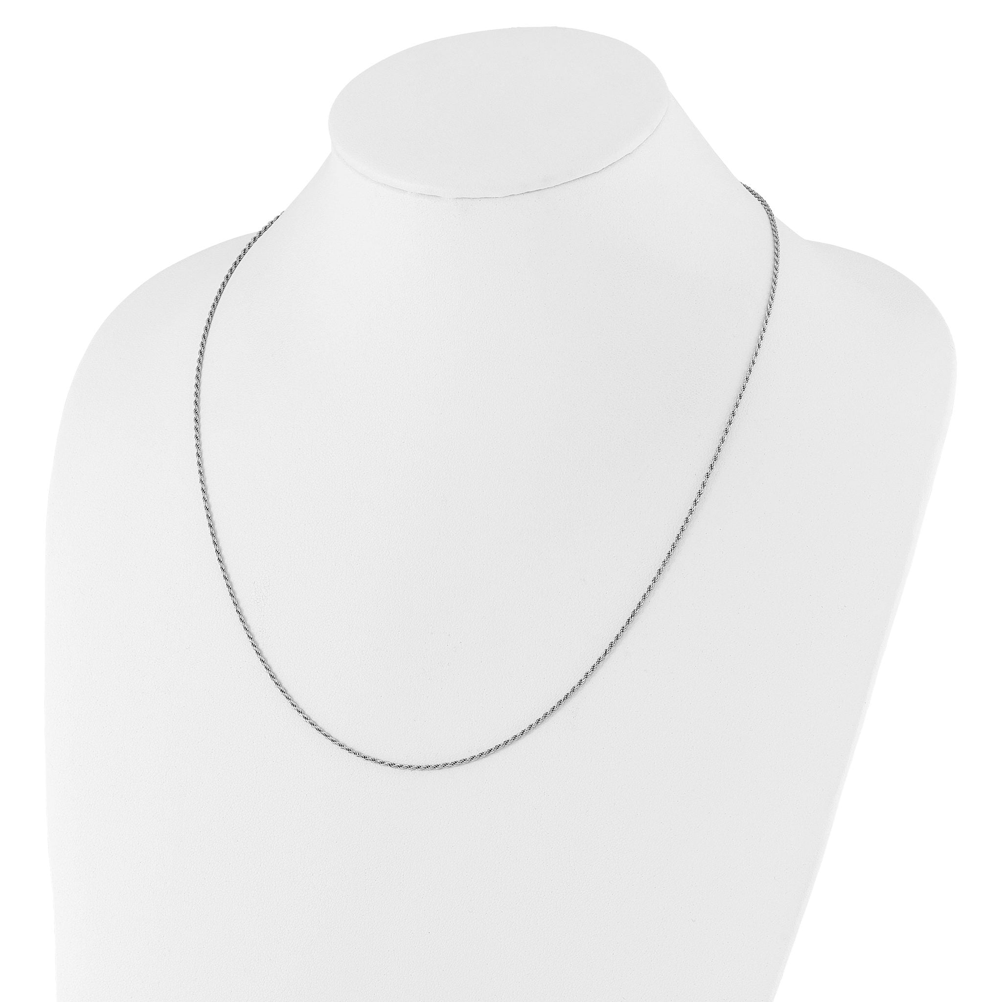 Diamond-Cut Adjustable Rope Chain in Sterling Silver