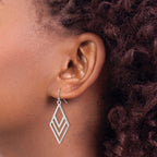 Stainless Steel Polished Drop Dangle Earrings for Women