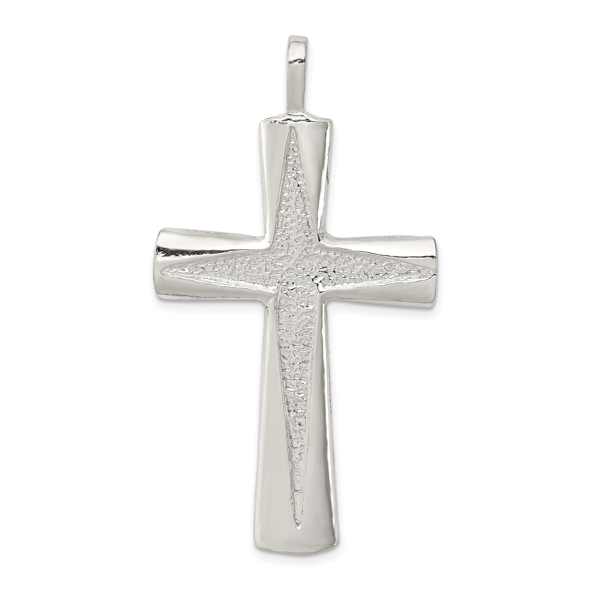 Sterling Silver 925 Cross Pendant with Polished Anti-Tarnish Finish Main image