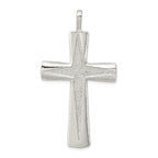 Sterling Silver 925 Cross Pendant with Polished Anti-Tarnish Finish