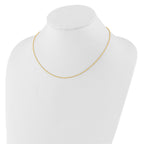 Diamond-Cut Loose Rope Adjustable Chain in 14K Yellow Gold