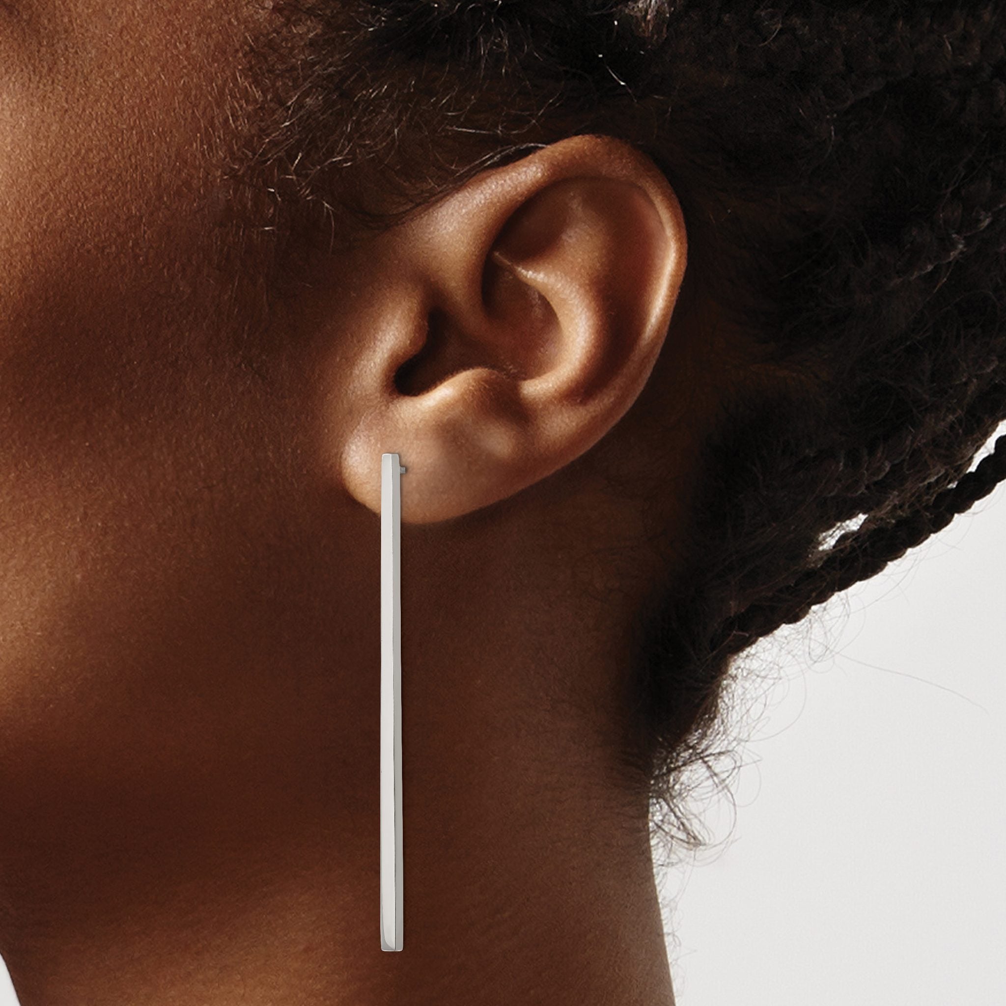 Stainless Steel Polished Drop Dangle Earrings for Women