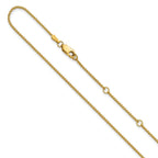 1.2mm 10K Yellow Gold Spiga Wheat Chain