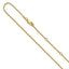 1.2mm 10K Yellow Gold Spiga Wheat Chain