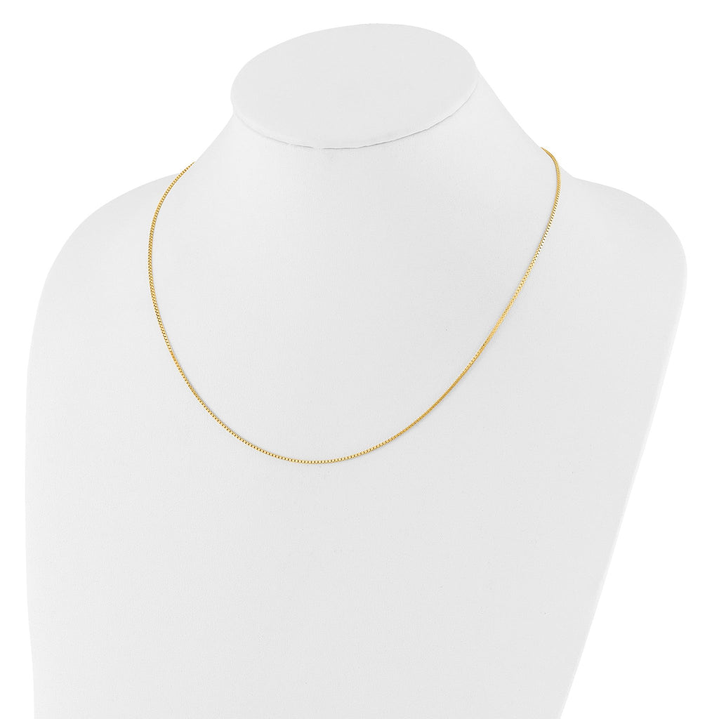 1.0mm 14K Yellow Gold Box Chain