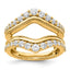 14k 1 1/8 carat Lab Grown Diamond VS/SI+ G+ Complete Ring Guard