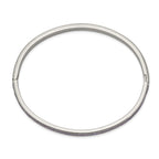 Stainless Steel Polished Purple Cubic Zirconia 5mm Hinged Bangle Bracelet for Women