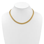14K Polished Fancy Link Necklace
